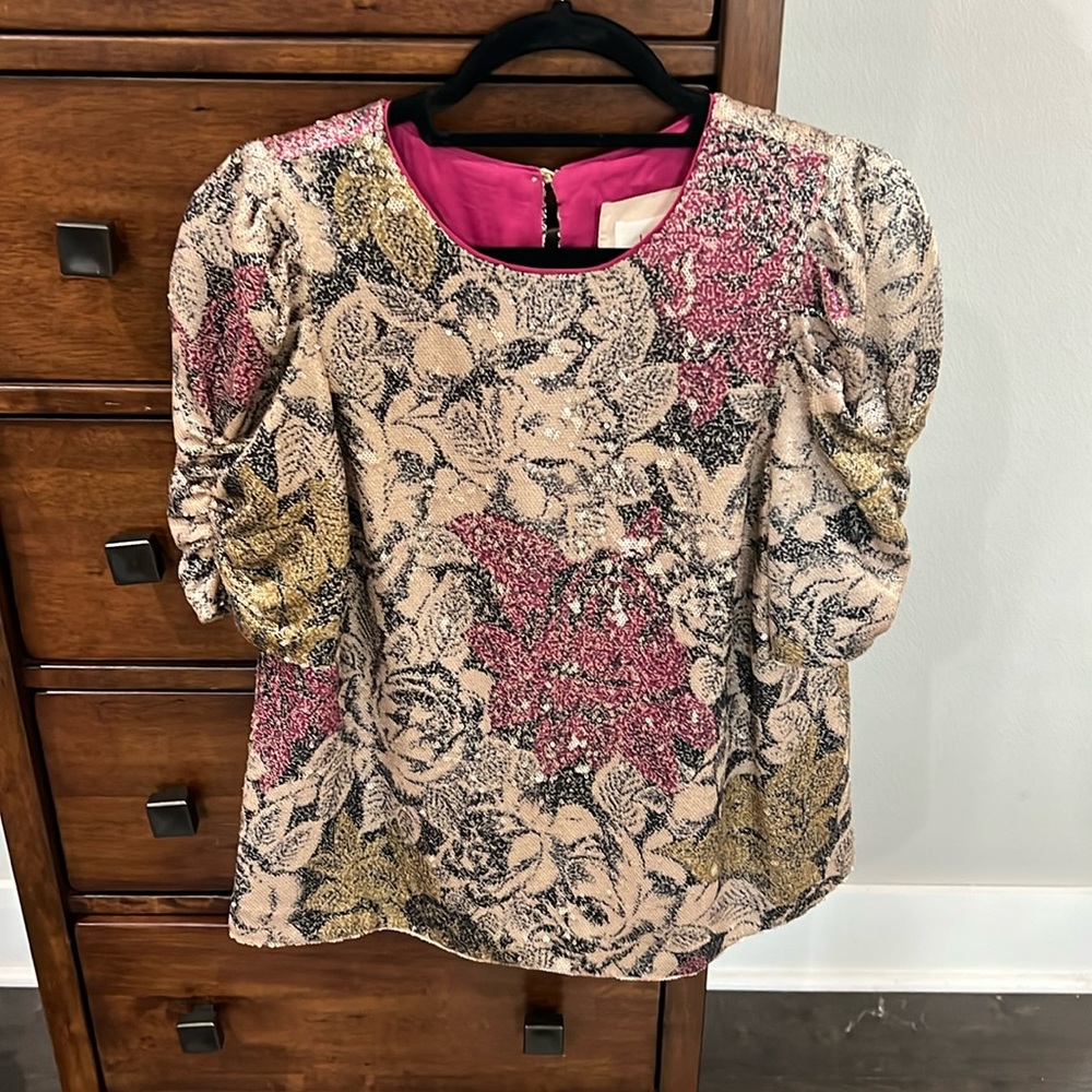 Anthropologie sequined top